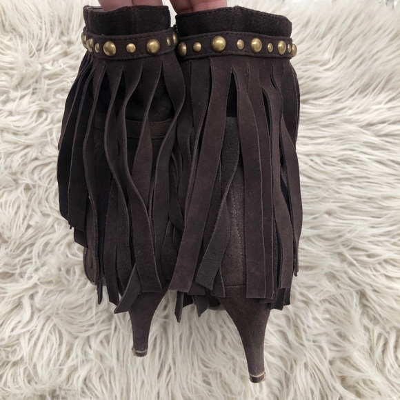 Jeffrey Campbell Crank Studded Fringe Booties - Picture 3 of 7